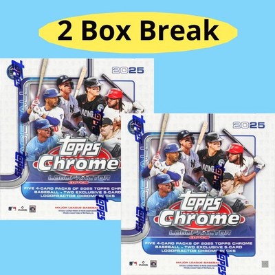 2025 Topps Chrome Logofractor Baseball Hobby PYT 2 Box Break #859 - LOGOFRACTOR!