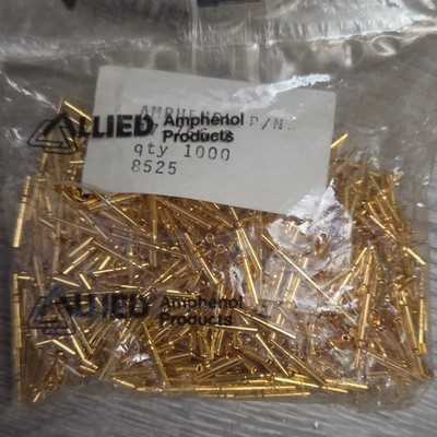 Amphenol Products Gold Pin Connectors Crimp Wire 8525 Qty 1000