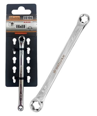 Doppel Ringschlüssel Torxschlüssel Doppelringschlüssel Aussen Torx E6-E8
