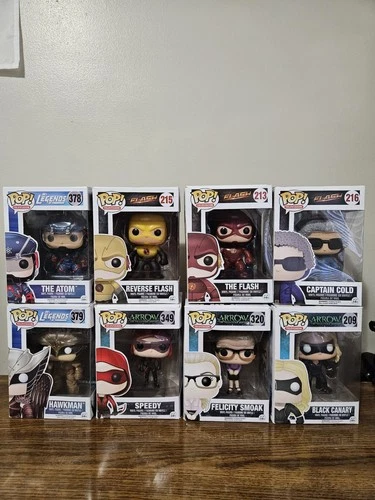 Funko Pop Lot CW DC Universe Figures The Flash, Arrow, Legends of Tomorrow RARE