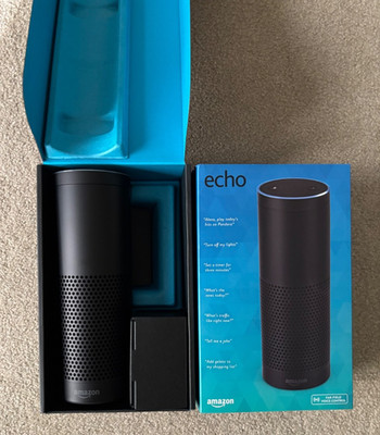 Amazon Echo (1st Generation) Smart Speaker - Black