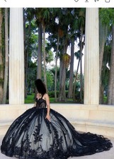 Quinceanera Ball Gown Black