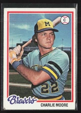 1978 Topps #51 Charlie Moore - EX/EX+ Set Break!