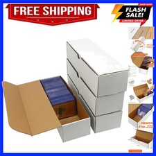 4-Pack 3200-Count Trading/Gaming Card Box Fits Toploaders Sports Cards ...