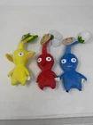 Lot x 3 Vintage Pikmin Sanei Plush Nintendo Japan Rare HTF 2001 ~ NWT,