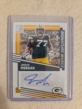 2025 Donruss Football Jordan Morgan Greenbay Packers Signature Marks Auto 