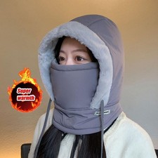 Women  s Cartoon Cat Claw  Bear Paw Plush Gloves, Half Finger Winter Mittens Gif