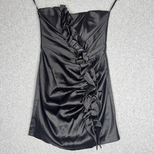 Gunne Sax 2 Jessica McClintock Vtg Mini Dress 9 Y2K Little Black Strapless USA