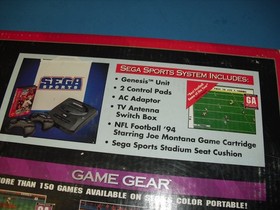 Sega Genesis Sports system complete in box w/ Stadium Cushion & NFL Football 94