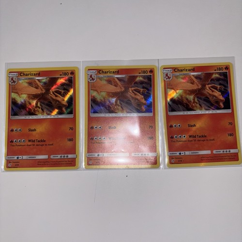 3 Charizard 5/18 Holo - Detective Pikachu - Lp/Mp