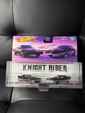 Hot Wheels Premium Car Culture Knight Rider Kitt Karr 2 Pack Real Riders
