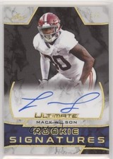 2019 Leaf Ultimate Rookie Signatures Gold Spectrum /5 Mack Wilson Auto 9r9