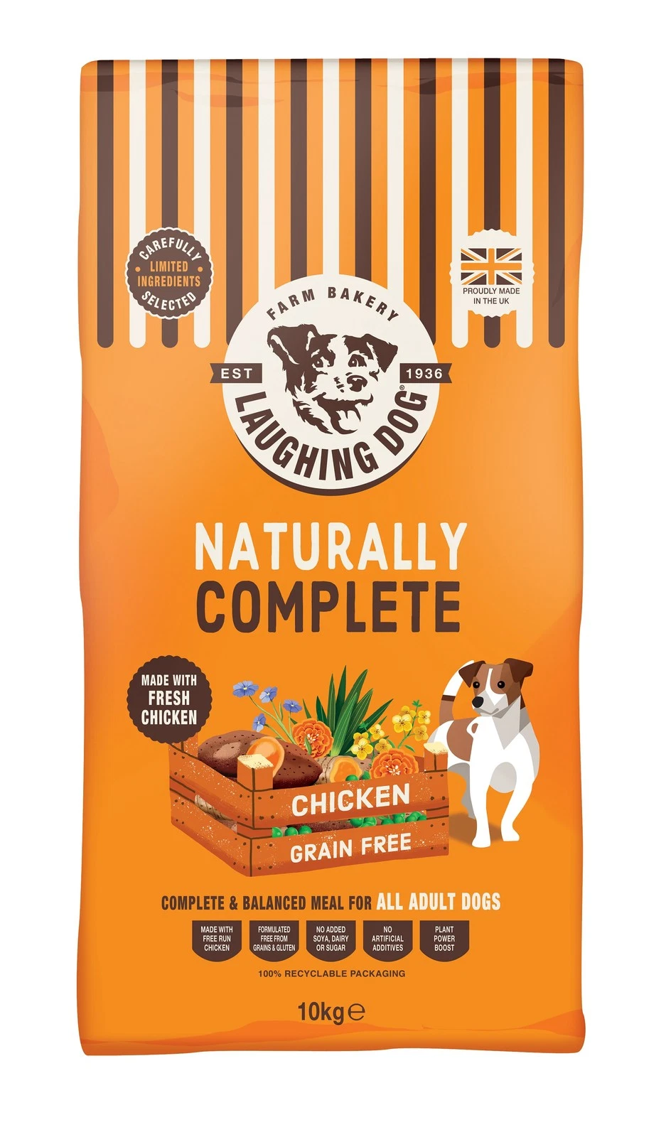 Laughing Dog Adult Grain Free Chicken Dry Dog Food - 10kg