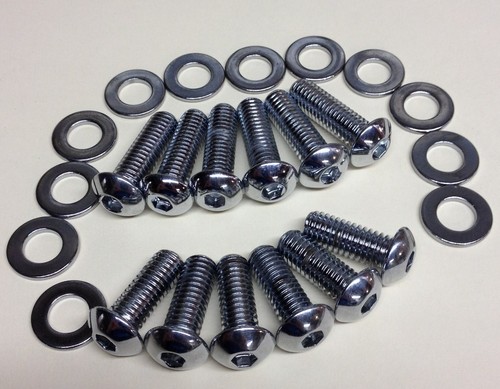 Harley Softail Deluxe Chrome Rear Fender Strut Bolts 2008 - up FLSTN 7-718 - Bild 4 von 5