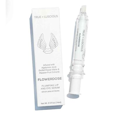 Flowerdose Plumping Lip & Eye Serum - 0.5 fl oz - New in Box - MSRP $34