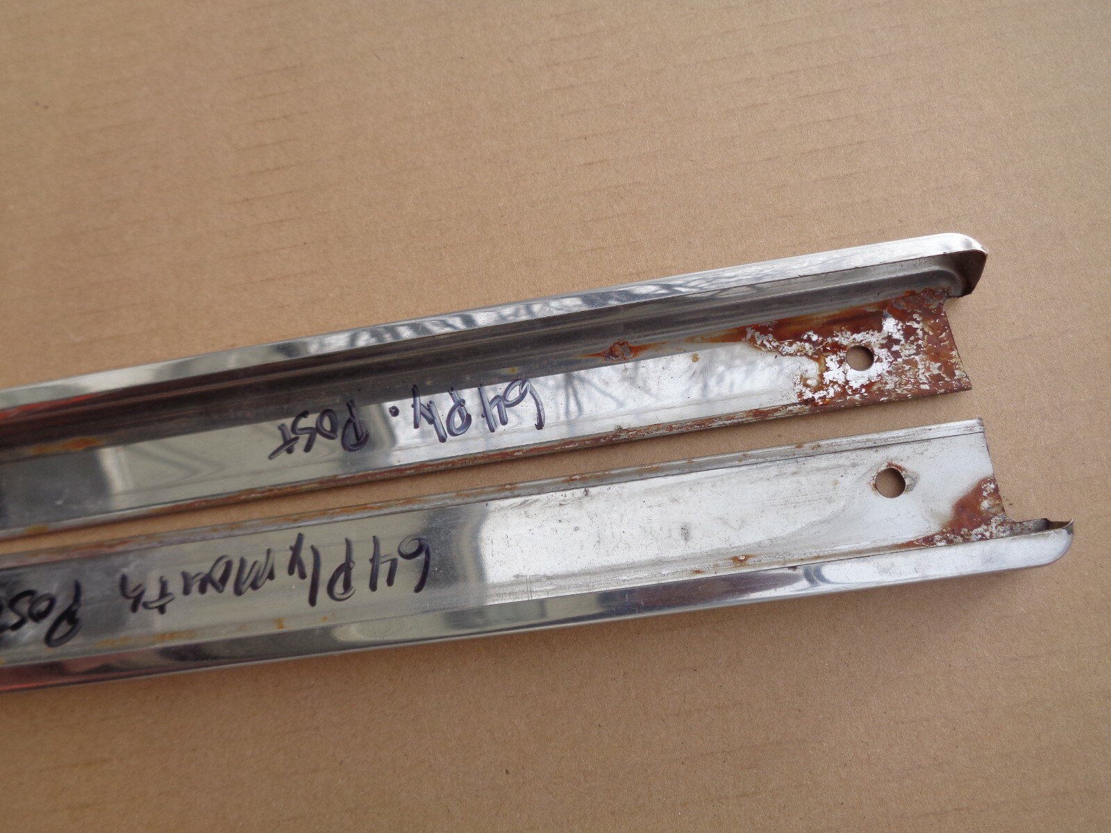 1964 Dodge Polara 330 B Body B Pillar Quarter Window Trim Mopar