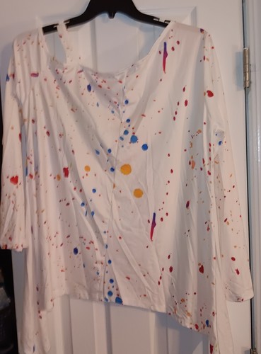 Shein Womens Multicolor Splattered Short Set Size XL - Picture 6 of 10