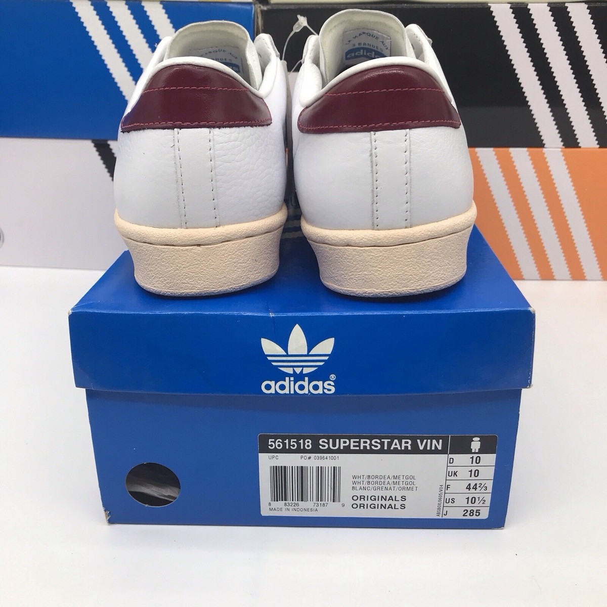 adidas Originals Superstar Vin White/Red 561518 New DS 2006 Size