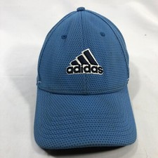 Adidas Blue Hat Cap Adjustable One Size Fits Most OSFM DISCOLORED Adjust