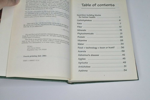 Eat and Heal by FC&A Medical Publishing Hardcover VGUC - Picture 2 of 5
