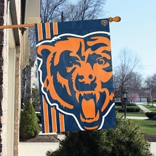 Chicago Bears 24 x 36 Bold Logo Banner Flag 