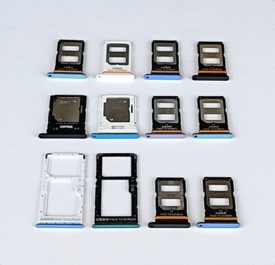 Tiroir Carte SIM + Micro SD Remplacement Pour Xiaomi Redmi 12 4G - Bleu