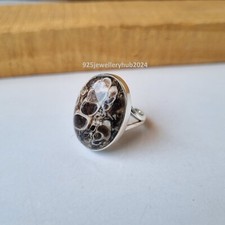Awesome Turritella Agate Gemstone Ring 925 Sterling Silver Designer Ring PG5523