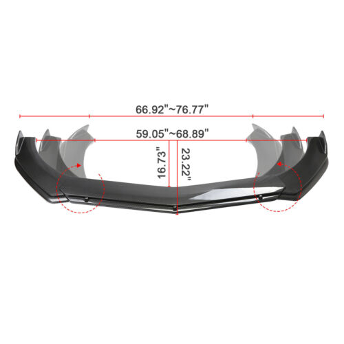 Carbon Fiber Front Bumper Lip Side Skirt/ Strut Rods For Lexus LS400 LS430 500 - Picture 3 of 15
