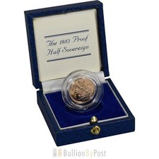 Gold Proof 1983 Half Sovereign Boxed