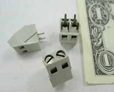 Lot 10 Tyco Buchanan 2-Position Wire-to-Board Terminal Block 1546219-2 5MM Pitch