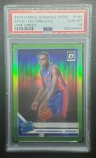 2019-20 Donruss Optic Sekou Doumbouya Rated Rookie Lime Green Holo /149 PSA 10