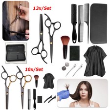10-13x Profi Haarschere Set Edelstahl Friseurschere Effilierschere Haarschneider