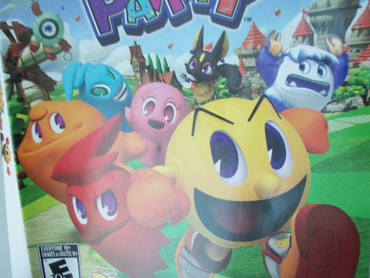 Pac-Man Party (Nintendo Wii) Game & Case Board Arcade Mini Games