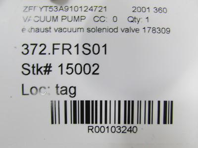 Ferrari 360, Exhaust Vacuum Solenoid Valve, Used, P/N 178309 | eBay