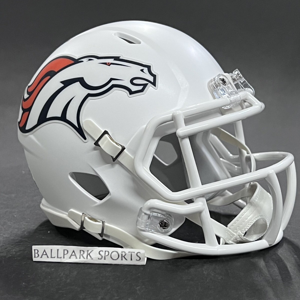 Denver Broncos Speed Mini Helmet Riddell NFL Licensed WHITE