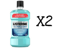 Listerine Ultraclean Mouthwash Stain Protection Arctic Mint 1.5L x2 Canada