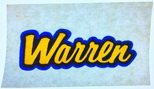 Original Vintage Warren Mini Iron On Transfer