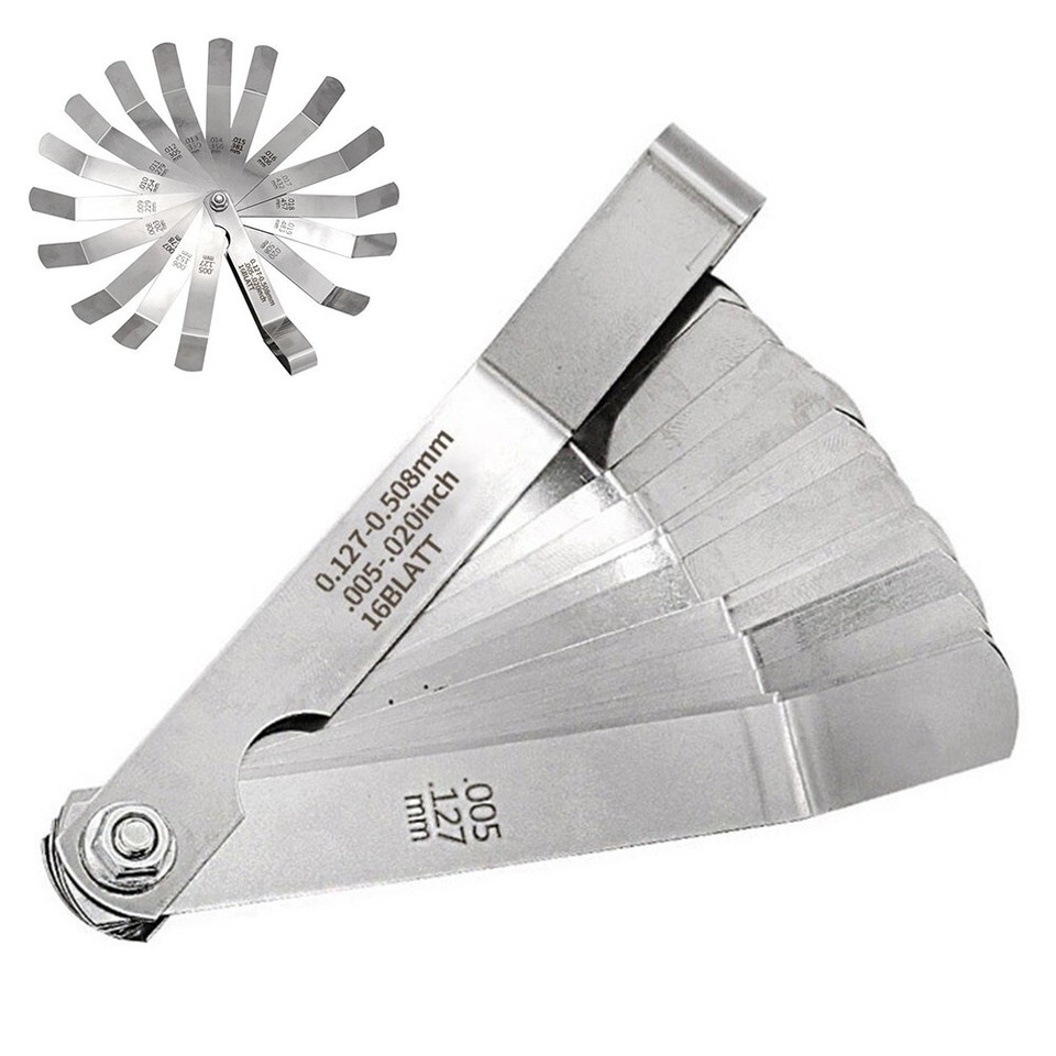 Motorcycle Feeler Gauge Engine Clearance Stainless steel 0.1270.508MM
