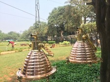 Lampada a sospensione nave industriale marina ottone massiccio e rame | Wiska Medium Cargo