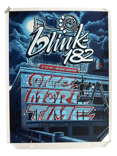 ブラッキー ポスター Blink 182 Poster 8/6/2014 Brixton London Signed & Numbered