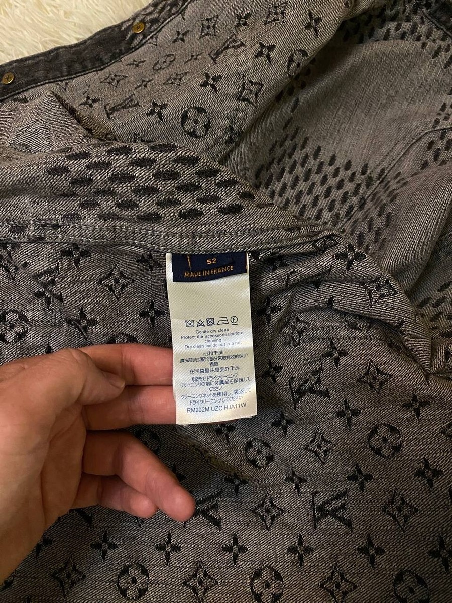 LOUIS VUITTON x NIGO Giant Damier Waves Monogram Denim Jacket