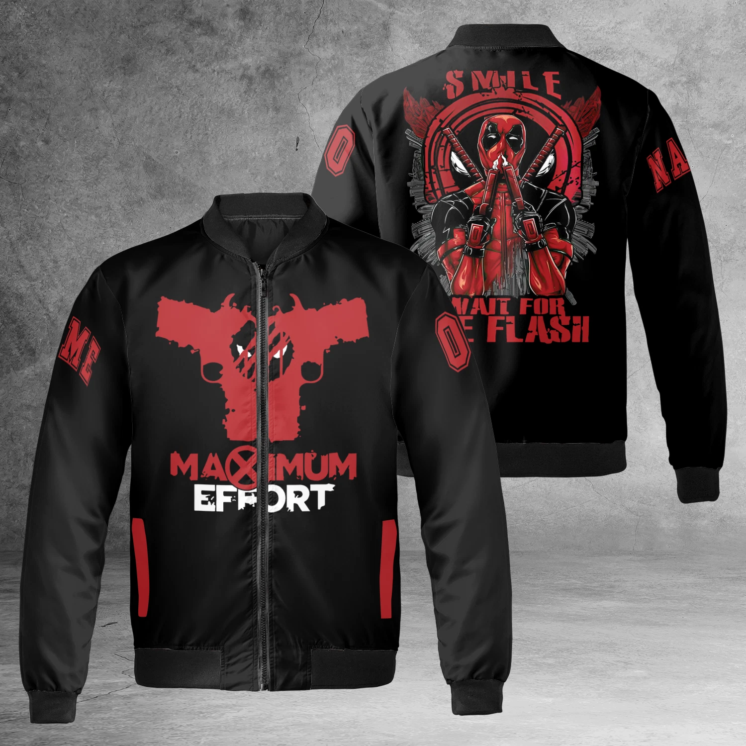 Personalized Deadpool Smile Wait For The Flash Superhero Fans Gift Jacket