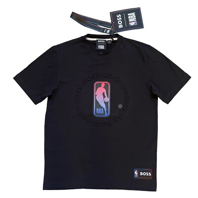 NWT Hugo Boss NBA Men's Relaxed Fit Stretch Basket T-Shirt Tee
