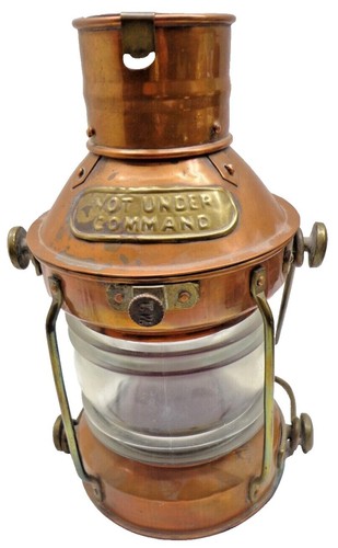 Large Copper Ship Lantern by William Harvie & Co Pattern 372 w