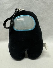 Toikido Among Us Keychain Plush Stuffed Hanger Black Toy Backpack 5"