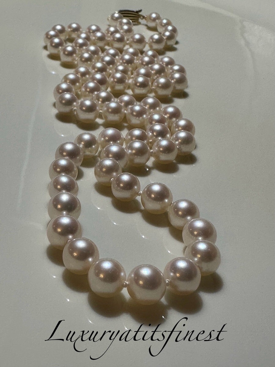 ◇roaju◇ [14K]CLASSIC PEARL POINT NECKLACE 14K Yellow Gold Princess Pearl 5mm Pendant – Long's Jewelers