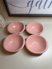 4 Boontonware 1307-12 Pink Fruit Bowls Vintage Melmac Melamine