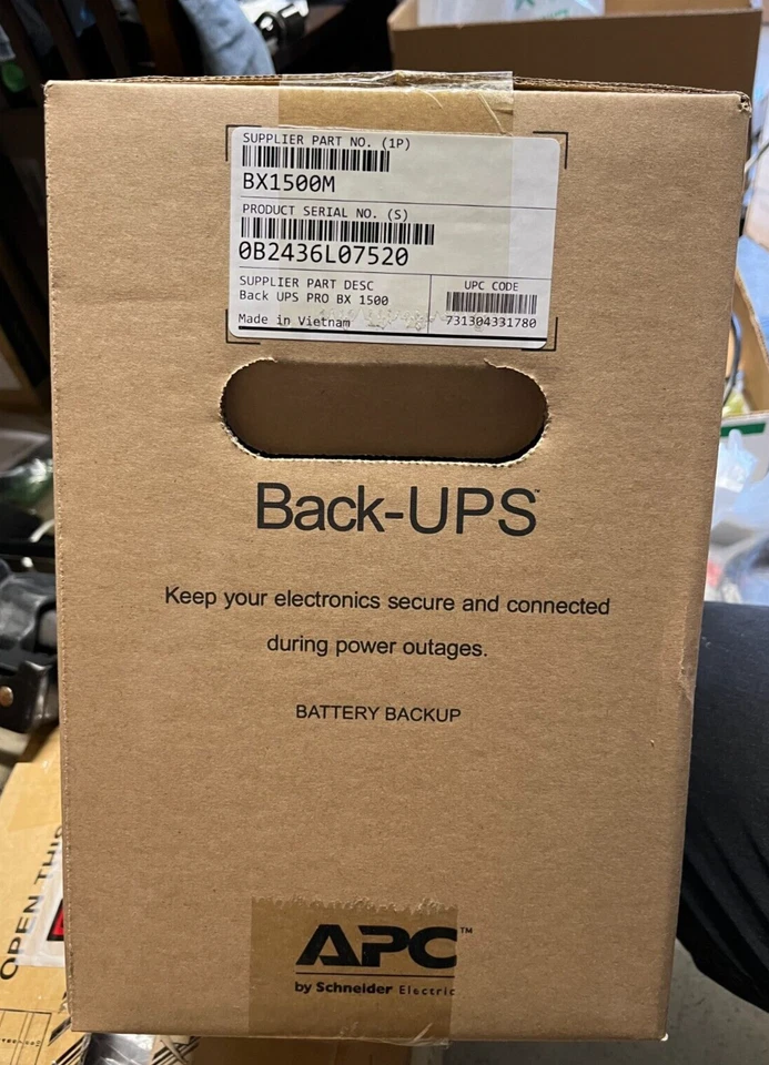 APC BX1500M Back-UPS 1500VA 900 Watts Uninterruptible Power Supply - Image 2 of 3