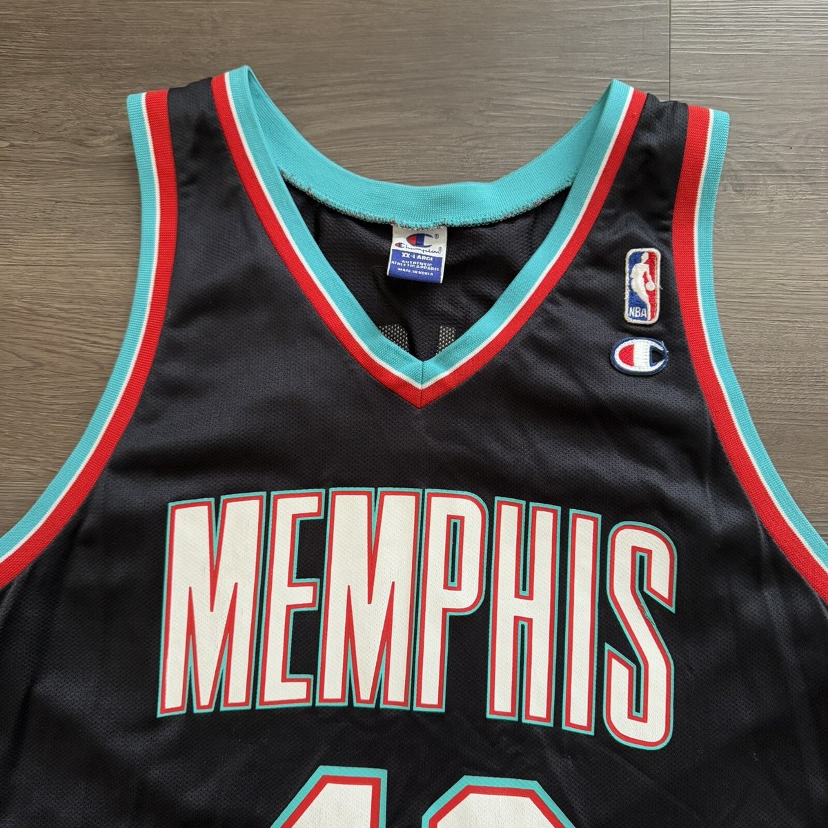 【NBA ユニフォーム】グリズリーズ ロレンゼンライト オーセンティック Rbk Rare Vintage Champion NBA Memphis Grizzlies Lorenzen Wright
