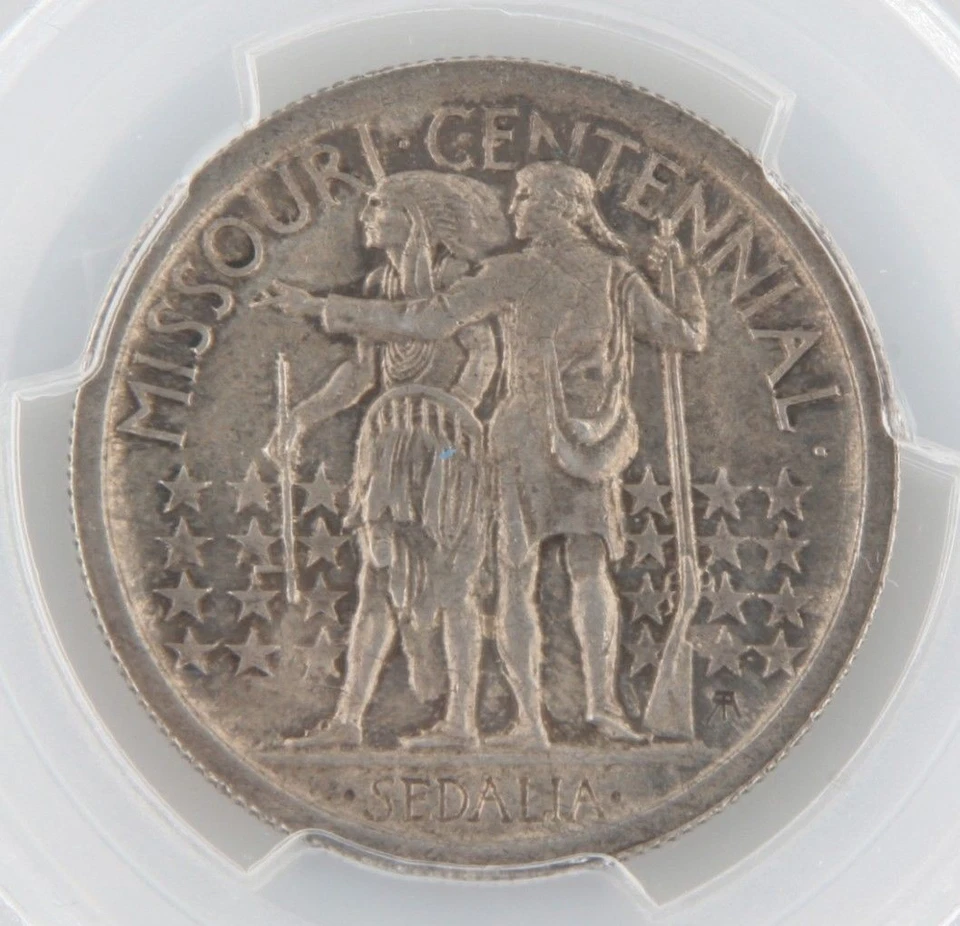 1921 50¢ Missouri Silver Commemorative Graded by PCGS as MS-63! Low Mintage! - Image 4 of 4